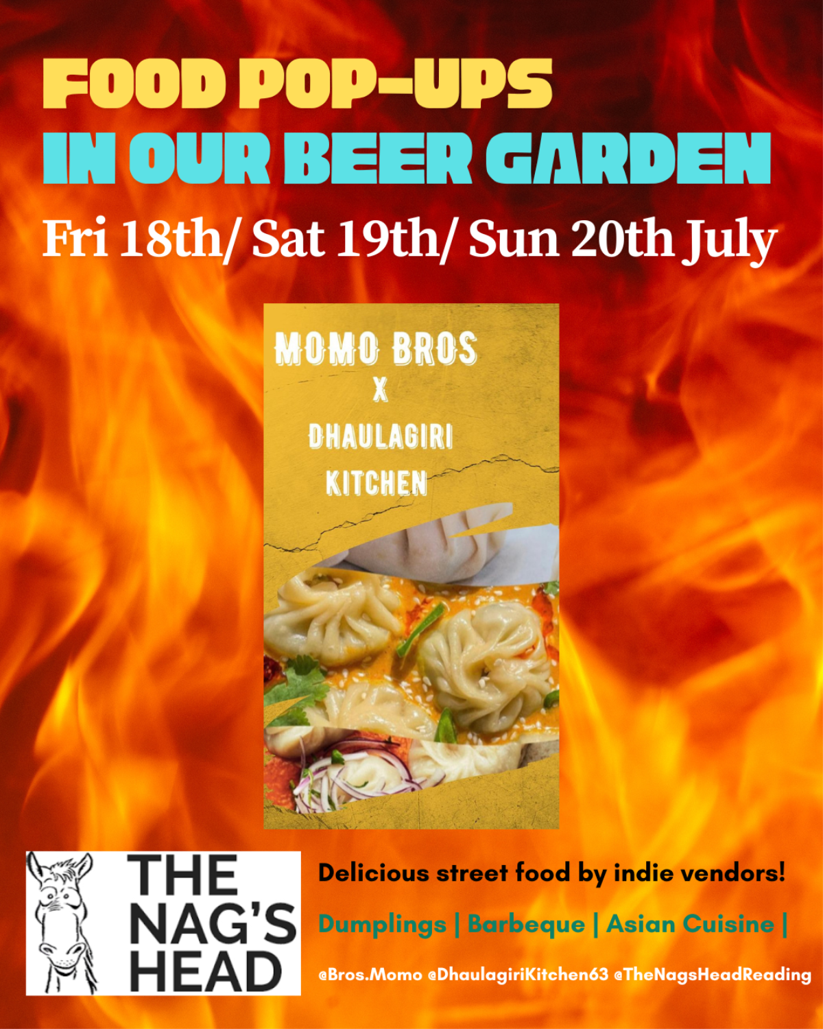 Food Pop-ups in our Beer Garden: Momo Bros X Dhaulagiri Kitchen